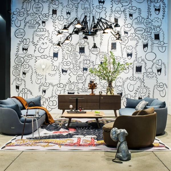 Lichtontwerp showroom Moooi